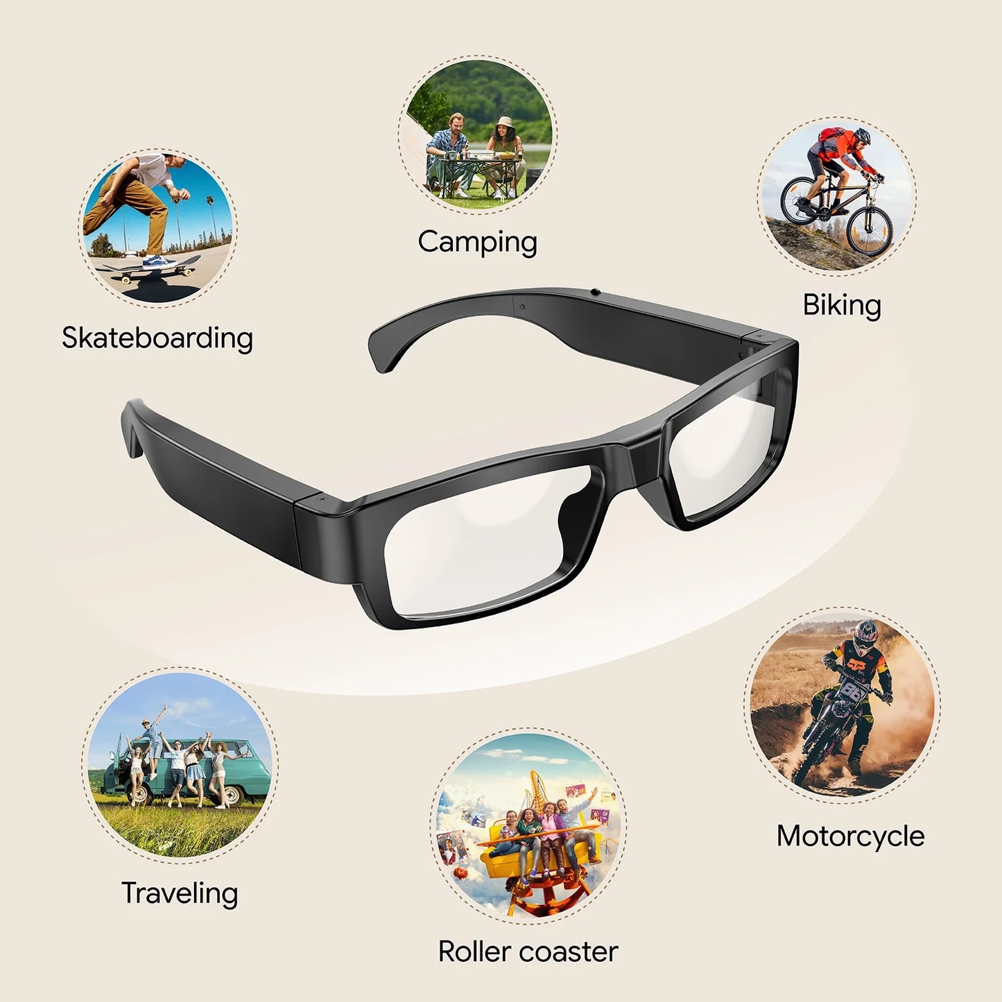 Full Frame Glasses Hidden Camera