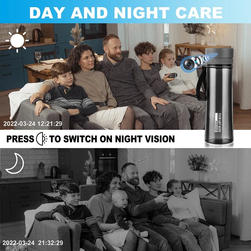 HD Water Bottle Portable WiFi Camera