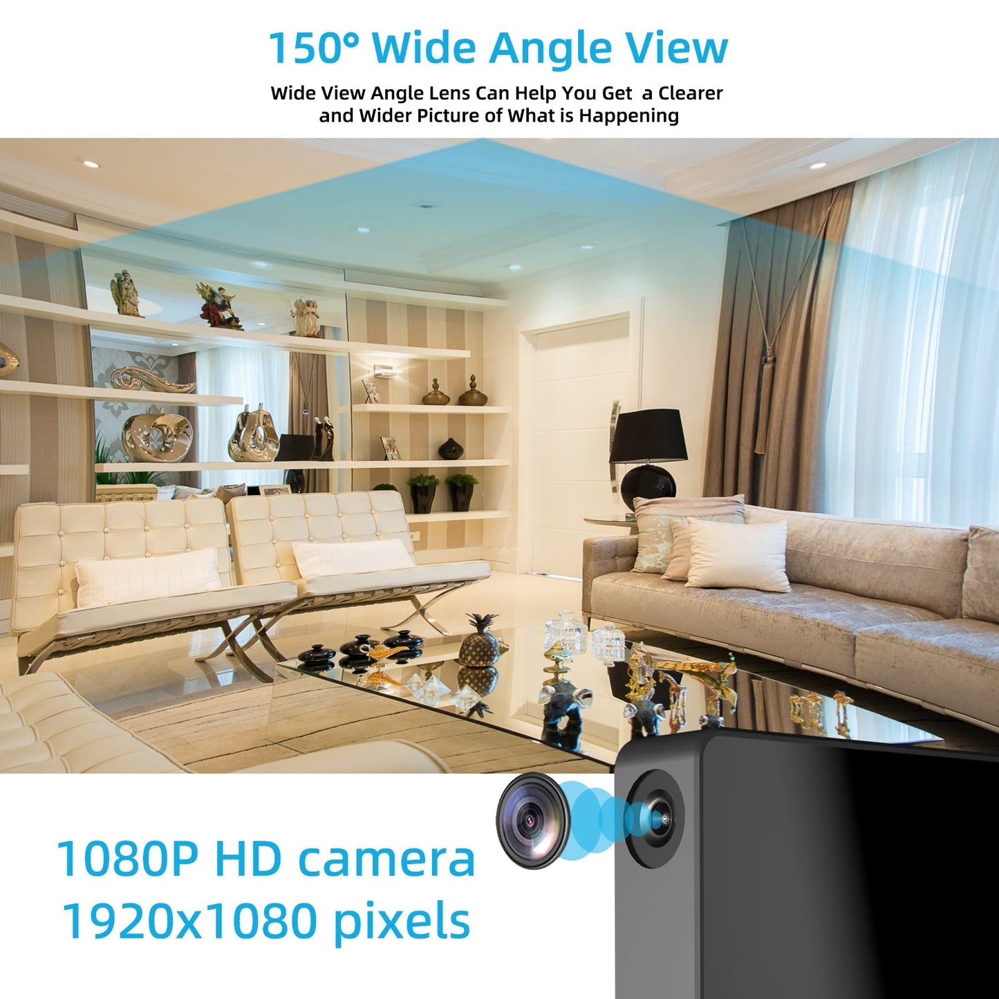 Prospys Wireless Small Home Camera with Motion Detection, Wireless APP Real Time View-M2