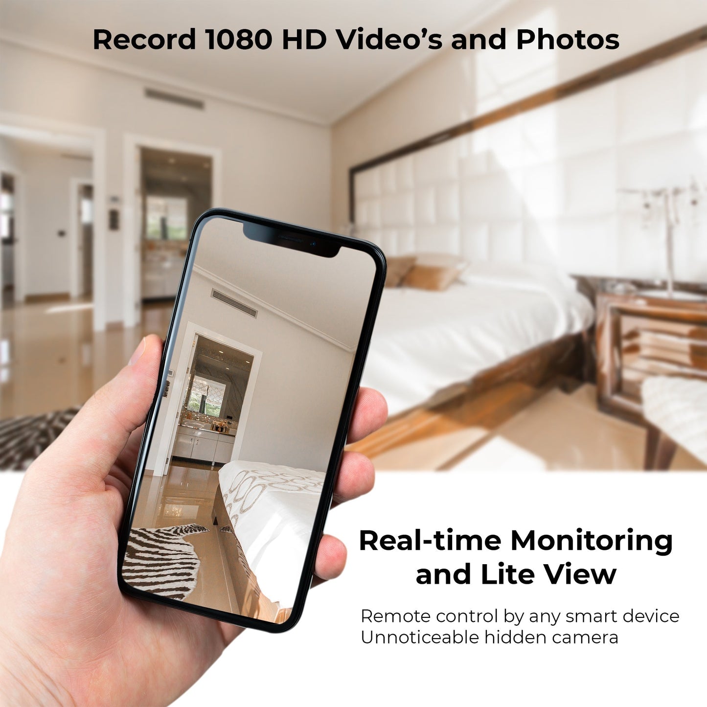 Prospys Wireless Charger with 1080P HD Spy Hidden Camera