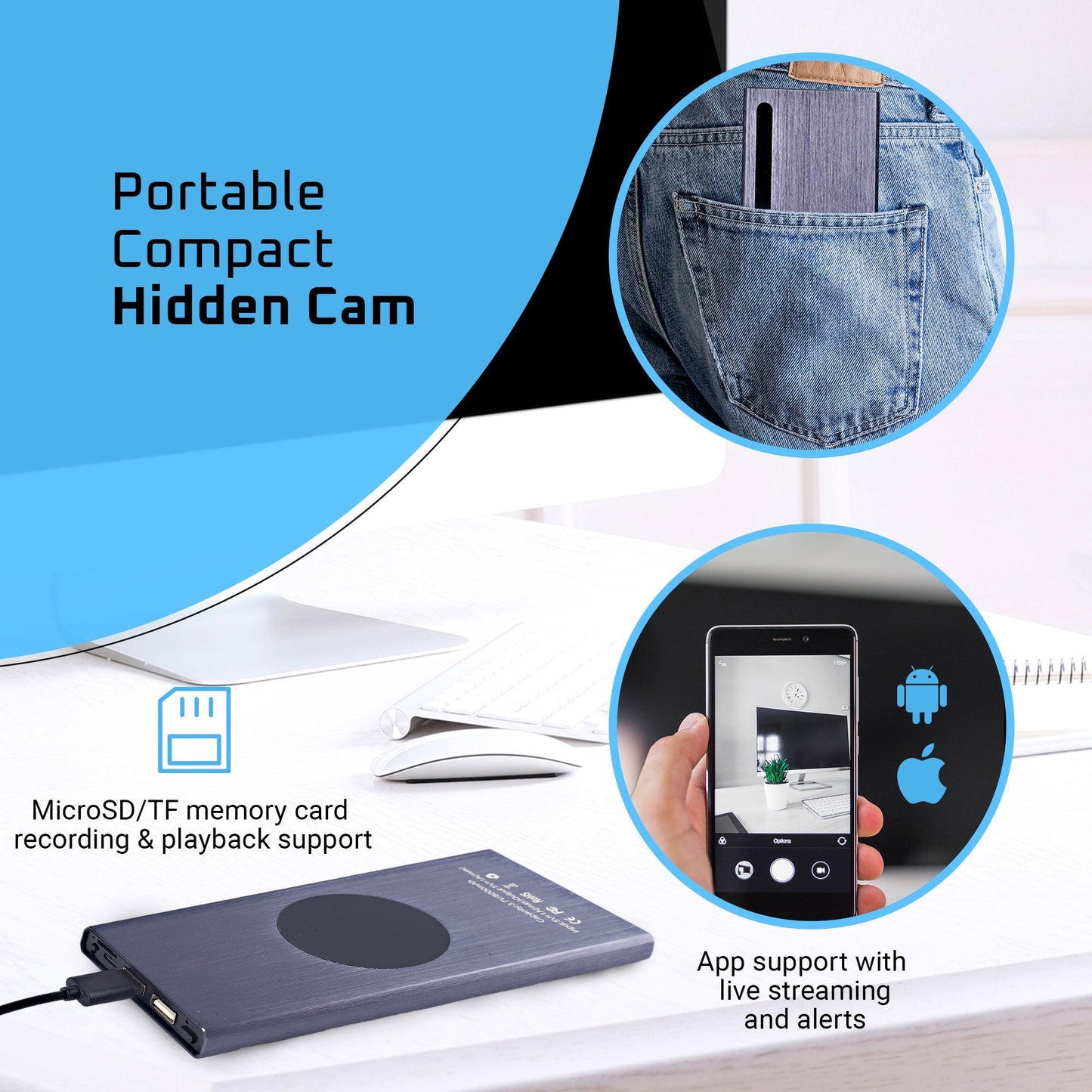 Wifi Power Bank - 4K 1080p Full HD Spy Camera Night Vision