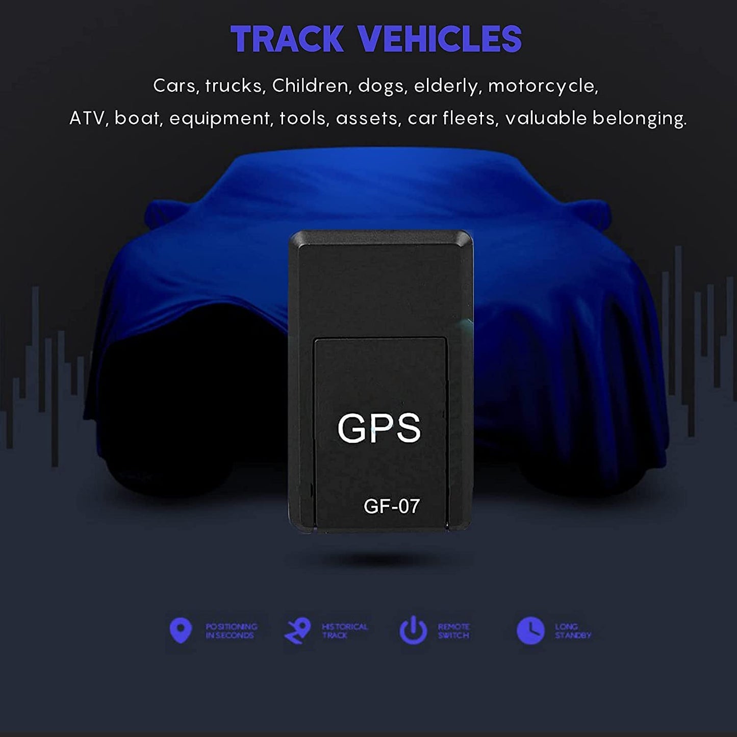 GPS Tracker for Vehicles, Mini Magnetic GPS Real time Car Locator