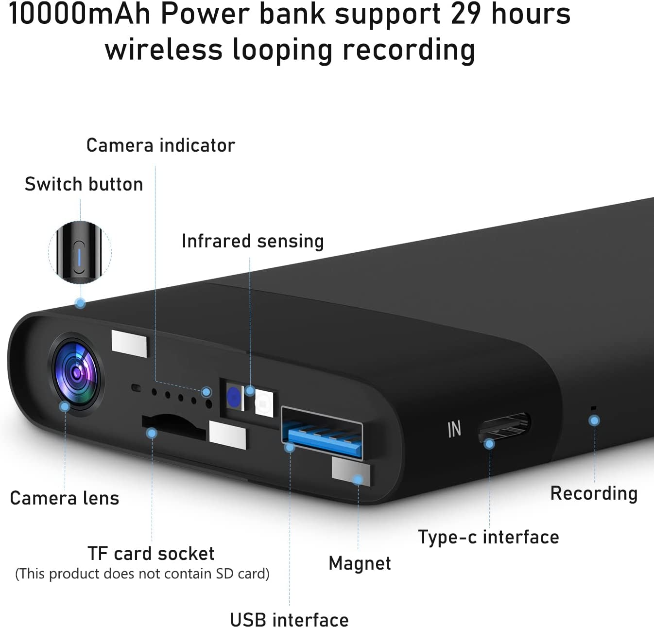 Mobile Power Camera Portable Nanny Camera
