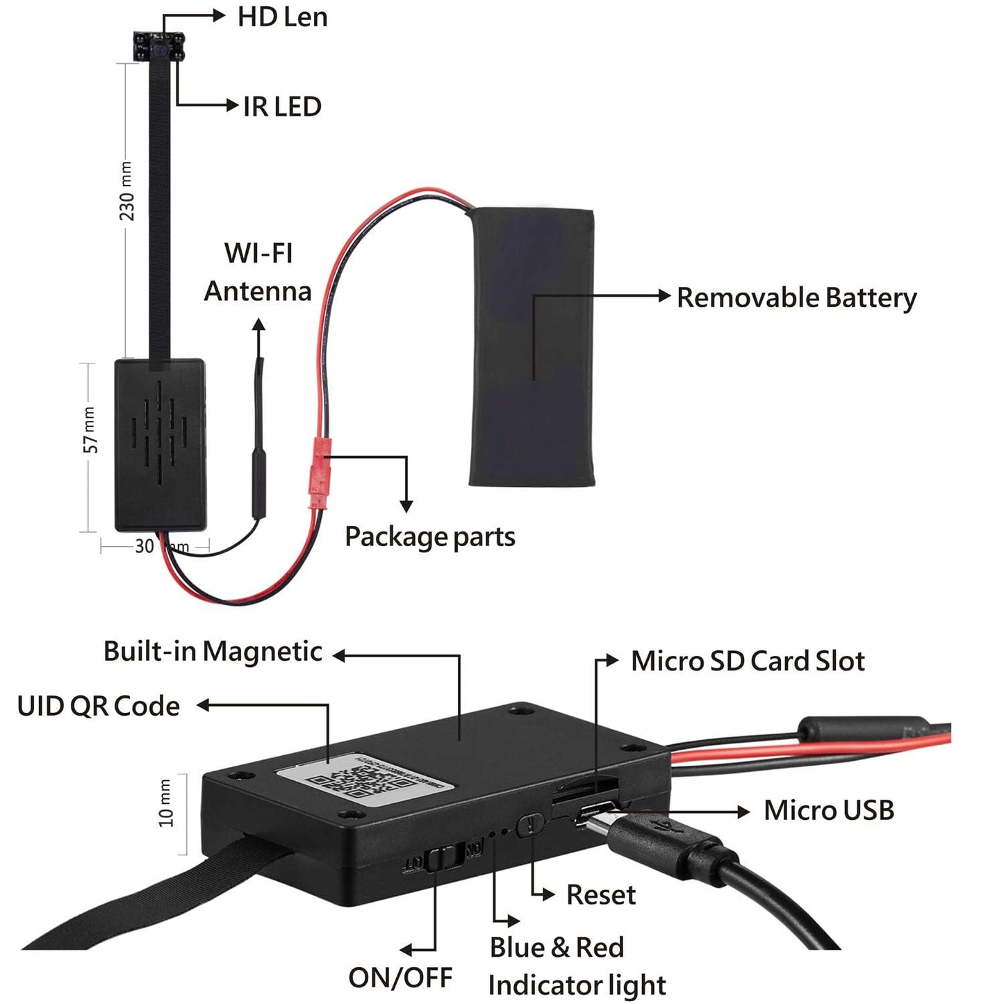 4K Wifi DIY Spy Camera