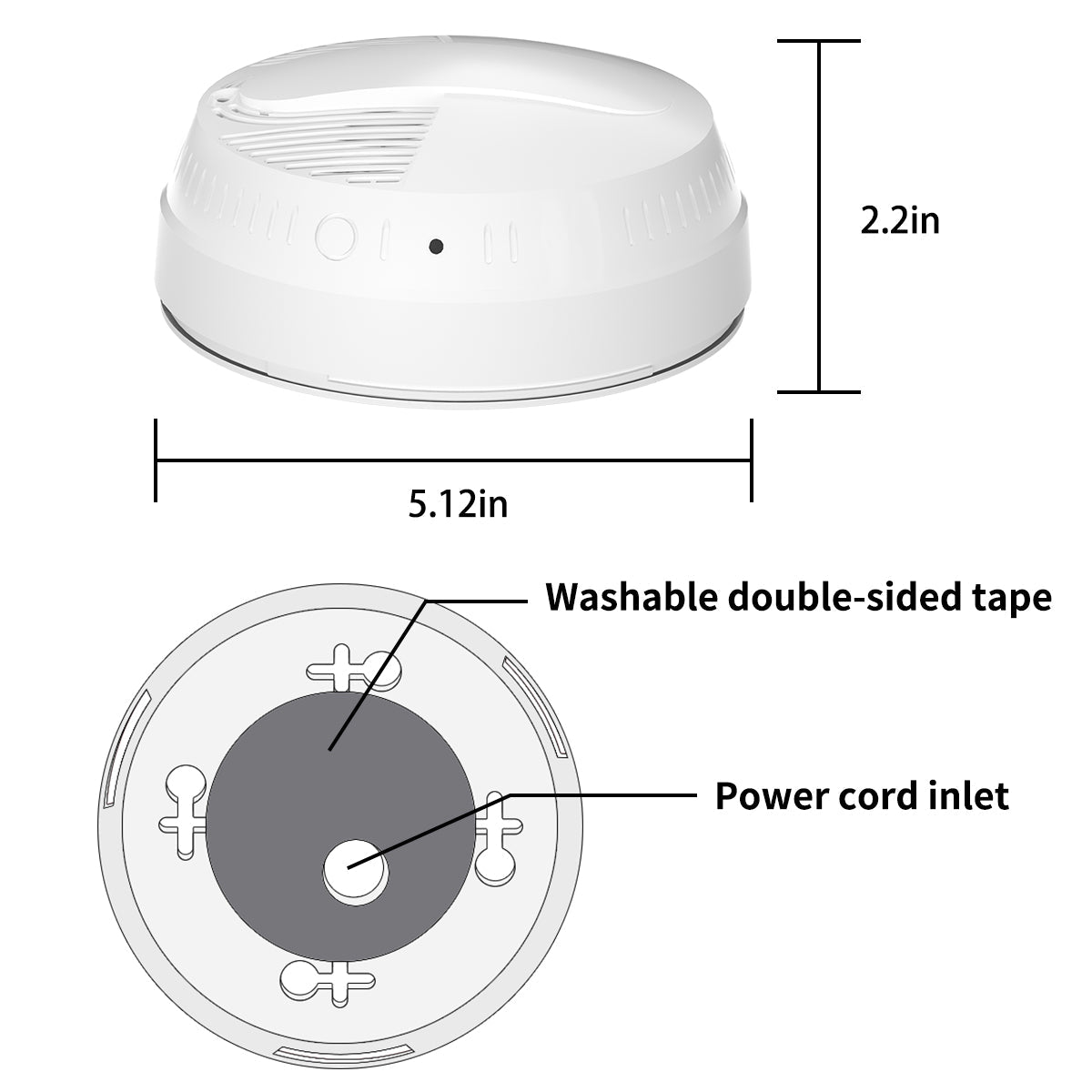 Wall Smoke Detector Spy Camera - HD WiFi Enabled Night Vision