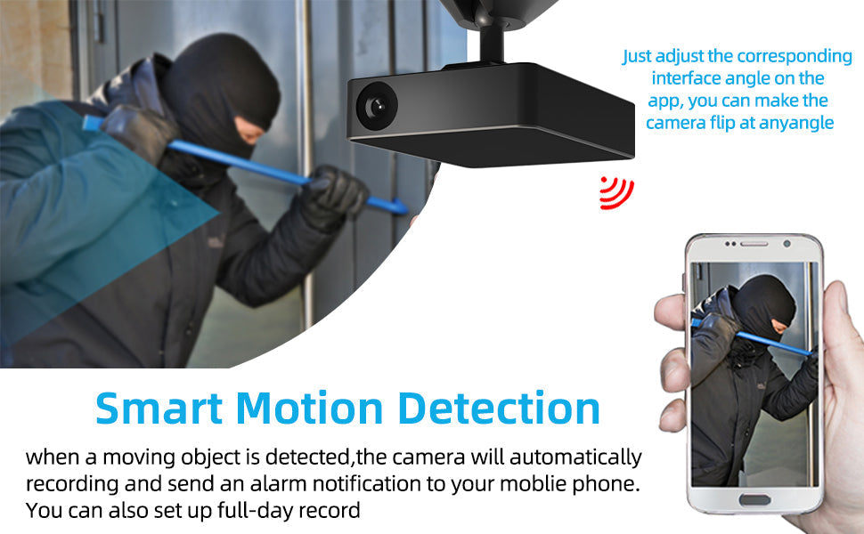 Prospys Wireless Small Home Camera with Motion Detection, Wireless APP Real Time View-M2