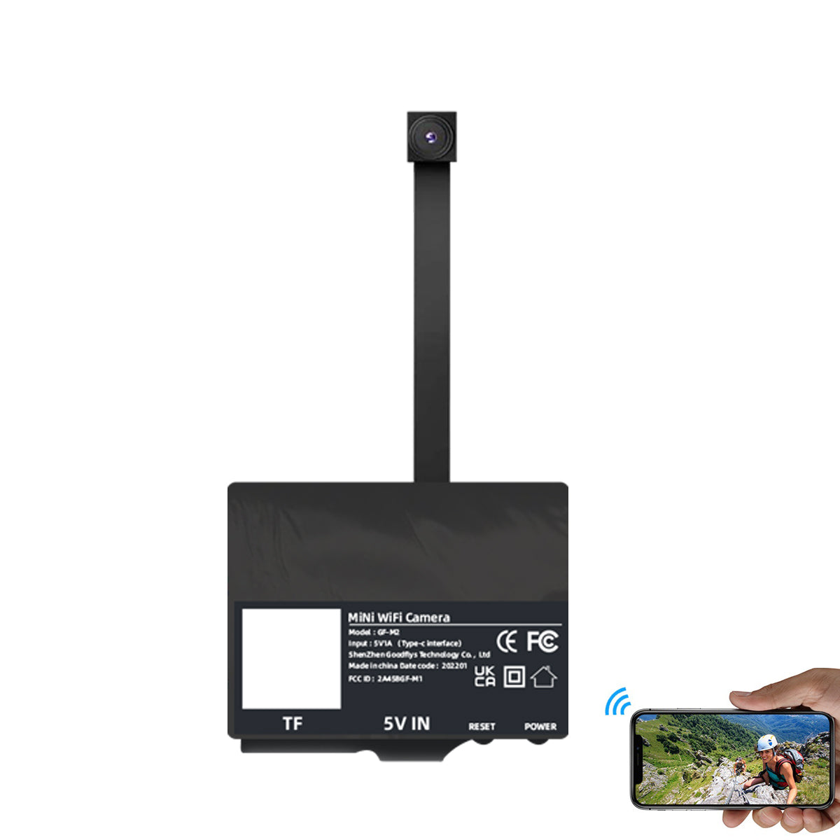 Mini DIY Surveillance WIFI Video Recording Camera Kit