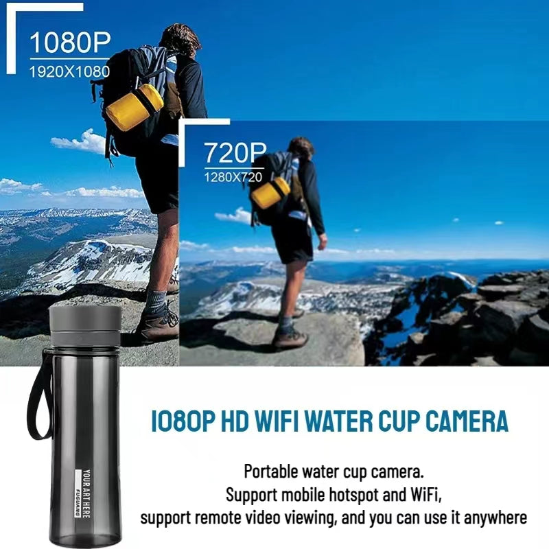 HD Water Bottle Portable WiFi Camera