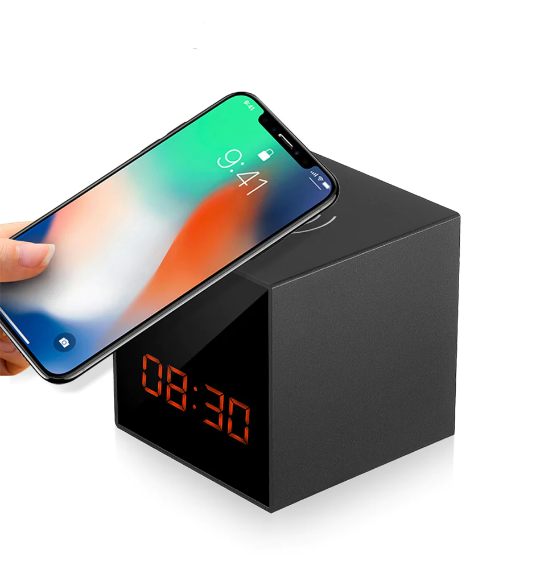 Prospys 1080P Alarm Clock Bluetooth Radio Speaker with Spy Hidden Camera