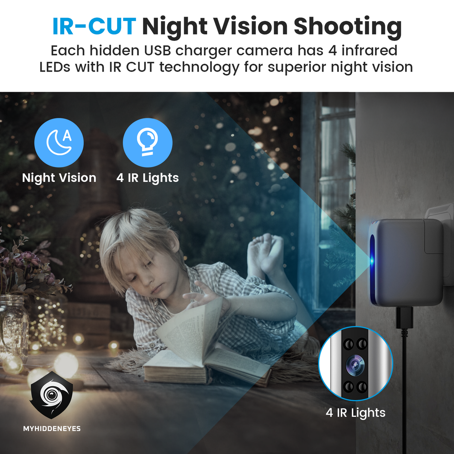 4K Spy Camera Charger | WiFi Hidden Camera