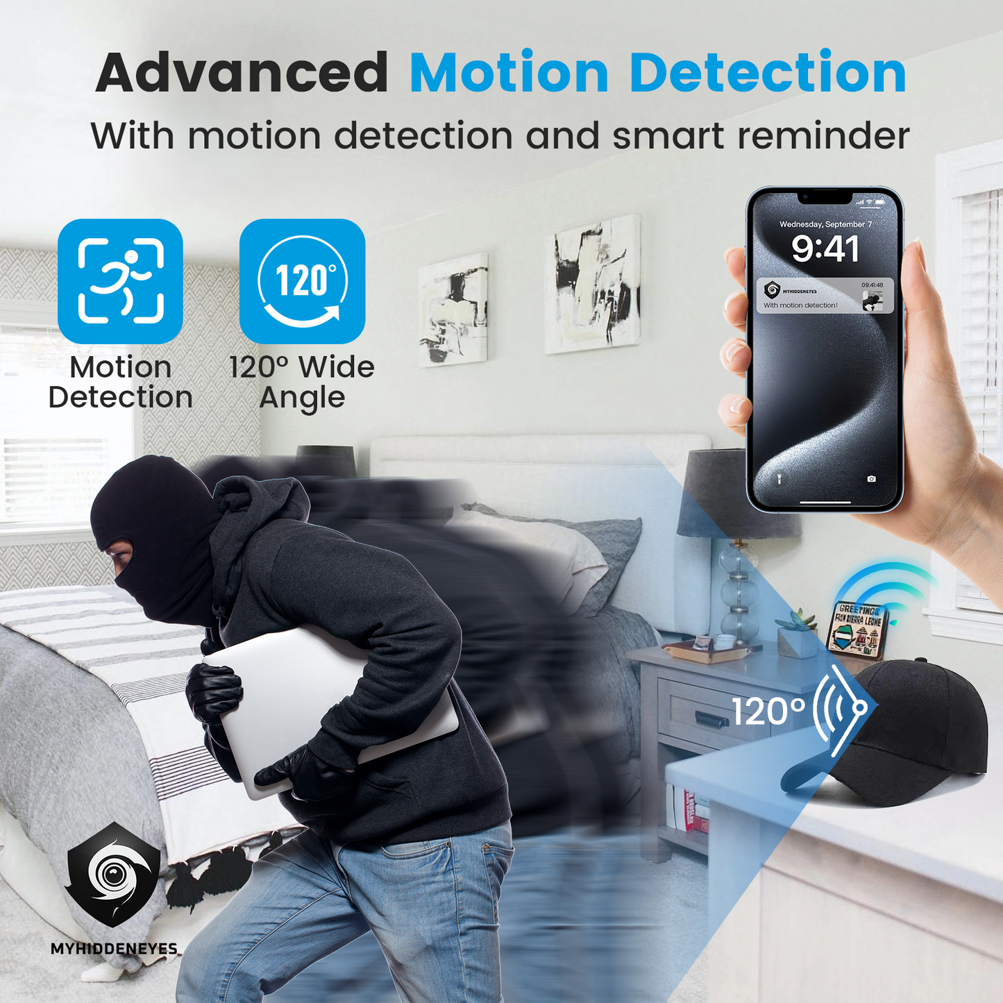 Mini WIFI Camera HD1080P Portable Hat Cam Wearable Video Recorder Action Cams
