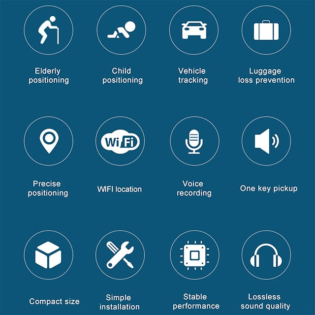 Mini GPS Car Tracker Anti-Lost High-definition Microphone