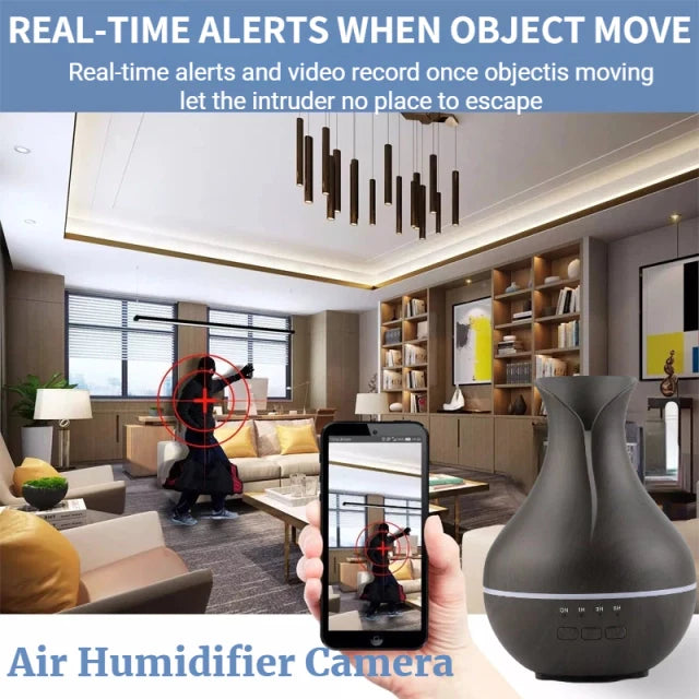 Mini Camera WIFI Air Humidifier Camera Essential Oil Nebulizer