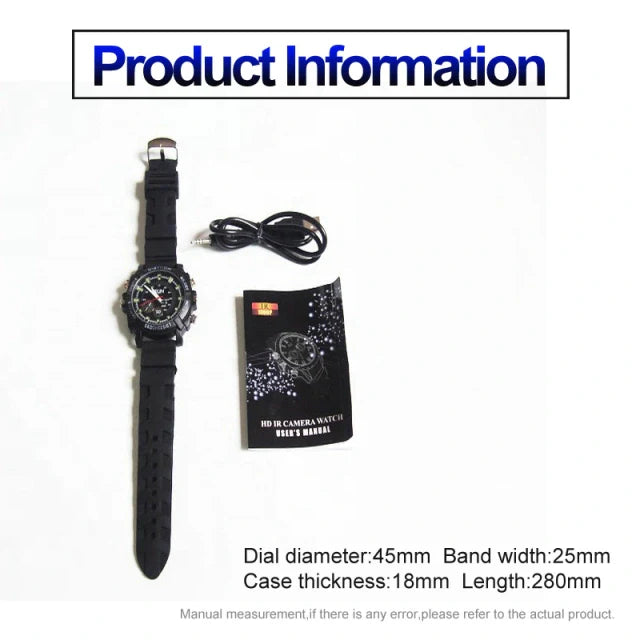 Spy Camera Watch 32GB Build-in Memory Night Version