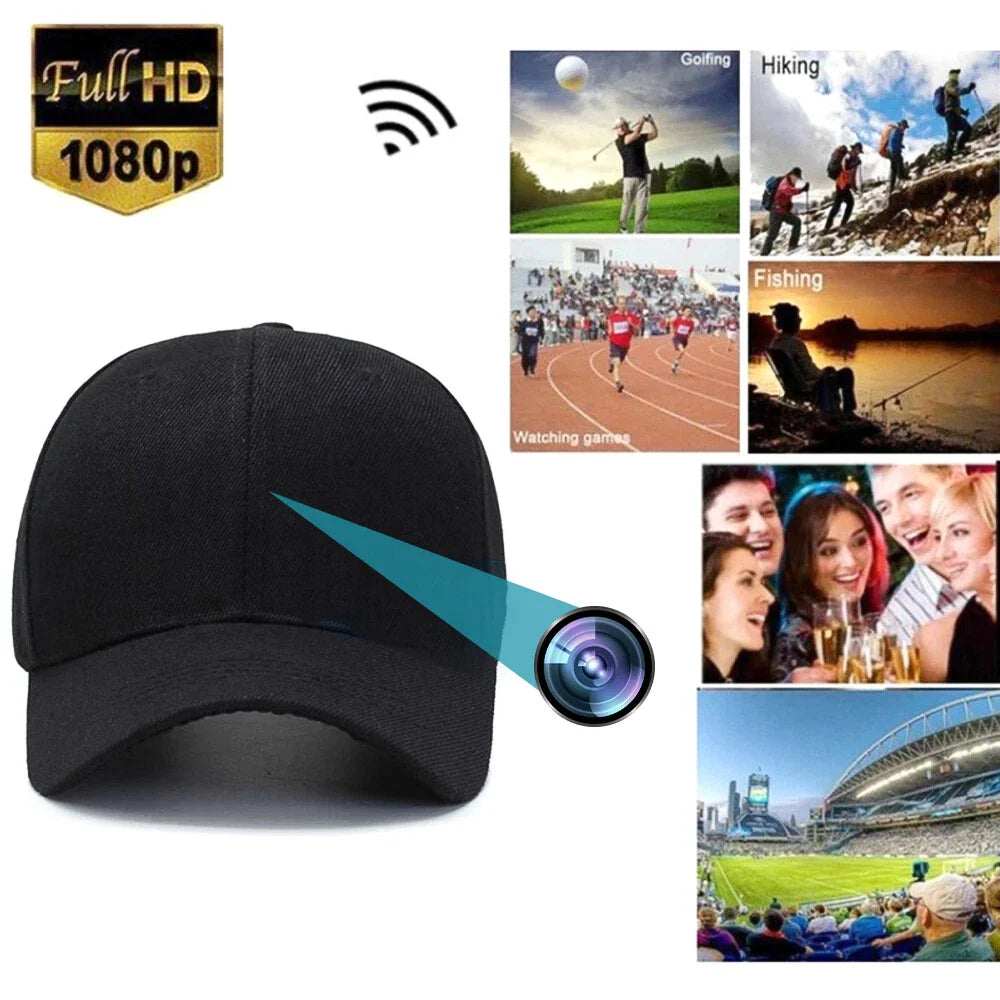 Mini WIFI Camera HD1080P Portable Hat Cam Wearable Video Recorder Action Cams