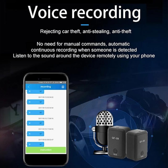 Mini GPS Car Tracker Anti-Lost High-definition Microphone