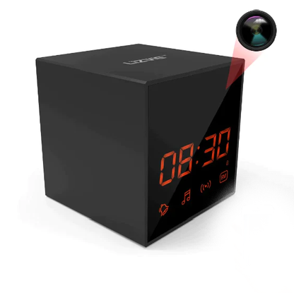 Prospys 1080P Alarm Clock Bluetooth Radio Speaker with Spy Hidden Camera