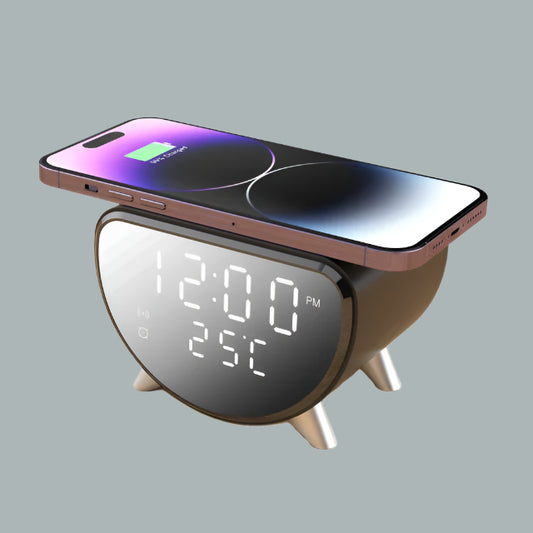 4K HD WiFi Mini Camera Clock | Wireless Charging