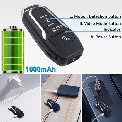 Mini Car Key Hidden Camera