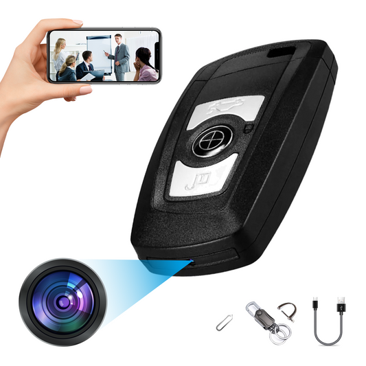 4K WIFI Portable Car Keychain Spy Camera | 4K UHD Car Key Remote Spy Camera