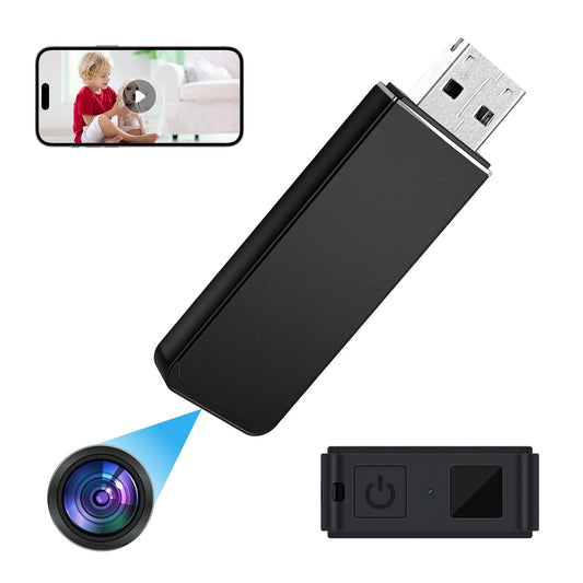 USB Flash Drive Camera with 64GB MicroSD Card