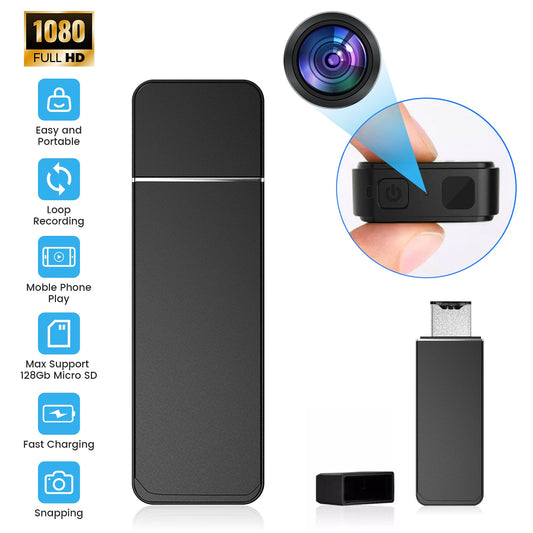 USB Flash Drive Camera with 64GB MicroSD Card