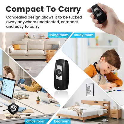 4K WIFI Portable Car Keychain Spy Camera | 4K UHD Car Key Remote Spy Camera