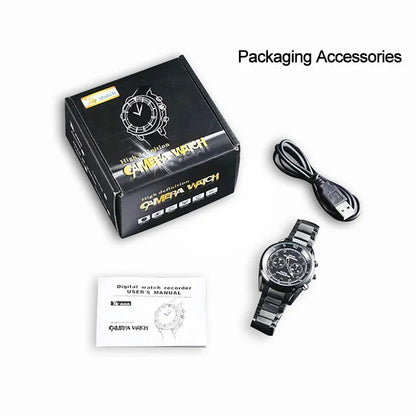 Matel Spy Watch Camera 1080P HD Mini Camera Portable Watch