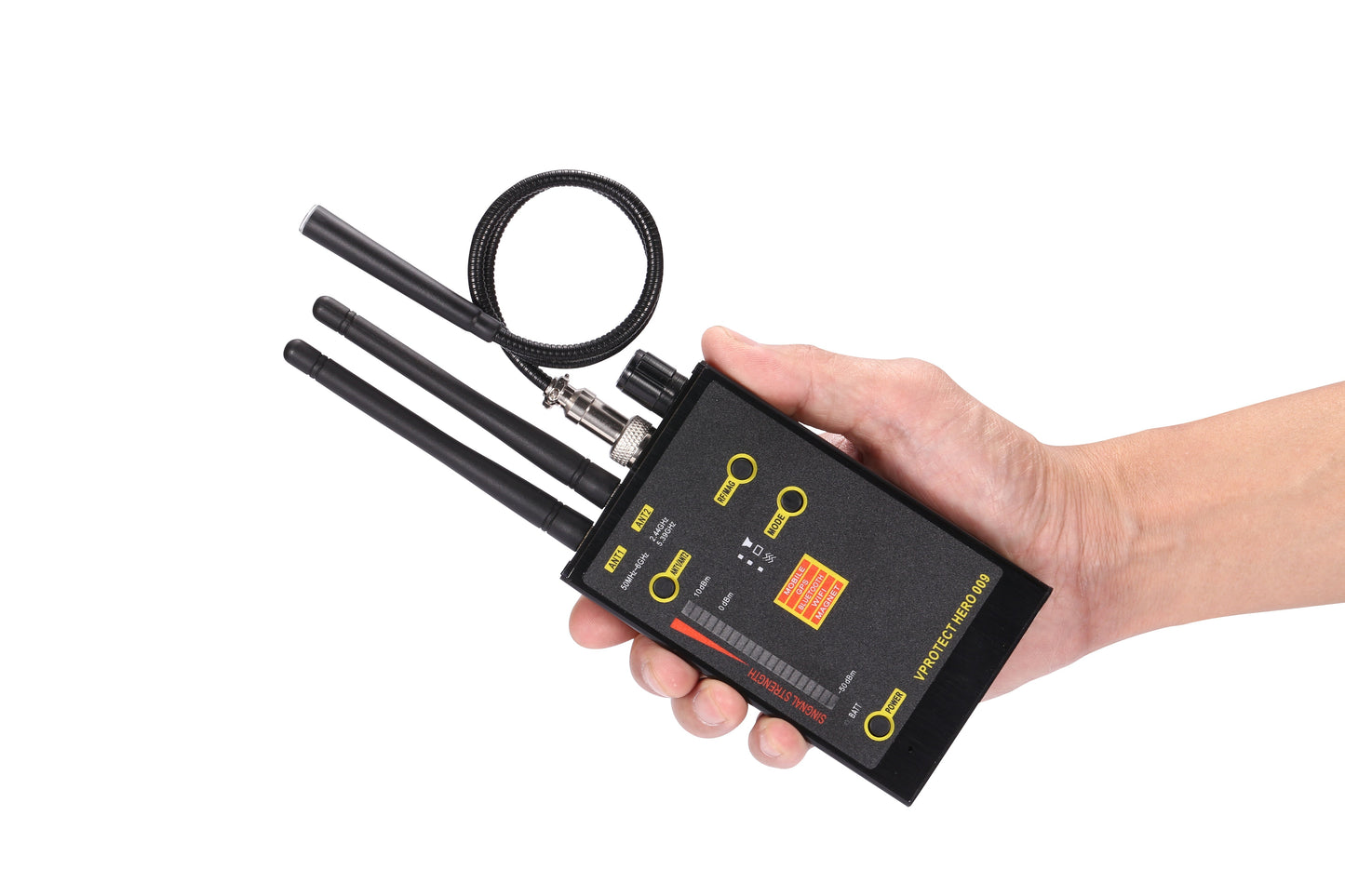 Military-Grade 5G Bug Detector: RF, Camera, and GPS Tracker Finder