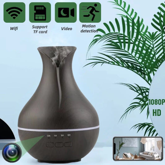 Mini Camera WIFI Air Humidifier Camera Essential Oil Nebulizer