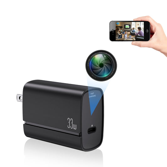 Fast Charger with 1080P Spy Hidden Camera