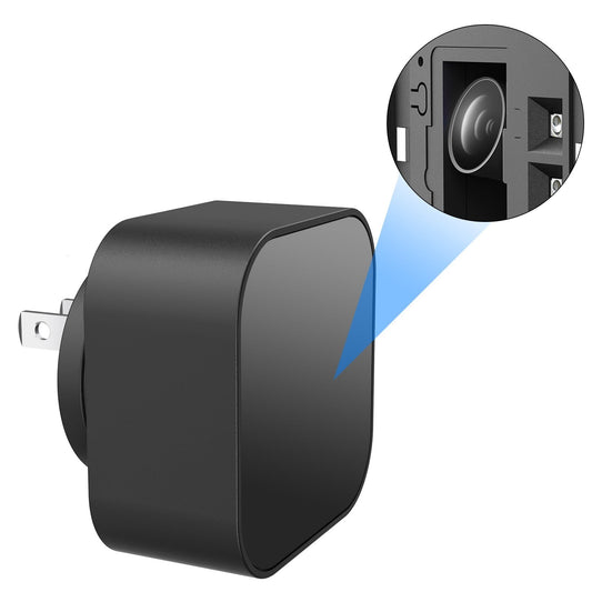 Night Vision Hidden Camera AC Adapter Type-C Phone Charging Adjustable Lens Angle Adapter