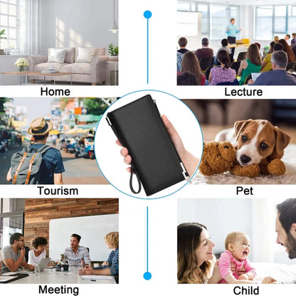 Portable WIFI Wallet Camera PU Wallet Camera