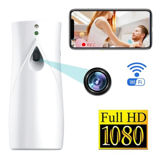 WiFi Camera Spray Dispenser Aromatherapy Bottle