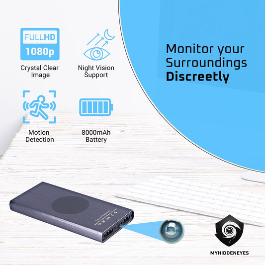 4K Full HD Hidden Camera Power Bank