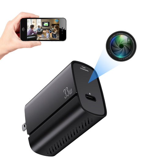 Fast Charger with 1080P Spy Hidden Camera