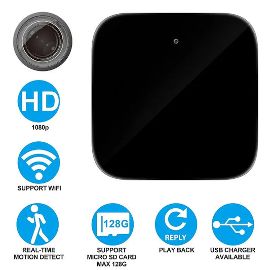 1080P Wifi Mini Camera Charger Power  Surveillance Wireless Vision Video Recorder