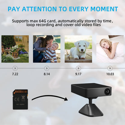 Prospys Wireless Small Home Camera with Motion Detection, Wireless APP Real Time View-M2