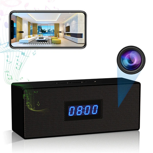 Portable Bluetooth Speakers Clock Mini Camera