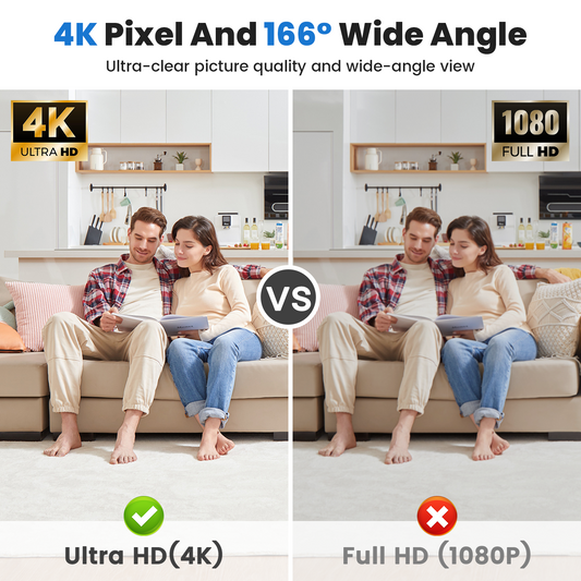 Hidden Camera Clock - 4K & 1080p Clock Secret Camera With IR CUT