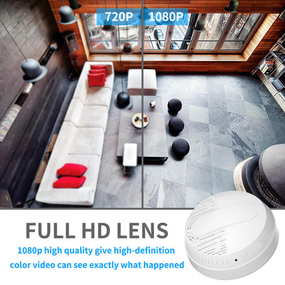 Wall Smoke Detector Spy Camera - HD WiFi Enabled Night Vision