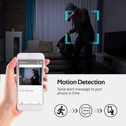 Alarm Clock + 15W Fast Wireless Charger with 1080P Spy Hidden Camera