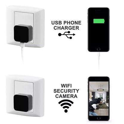 1080P Wifi Mini Camera Charger Power  Surveillance Wireless Vision Video Recorder