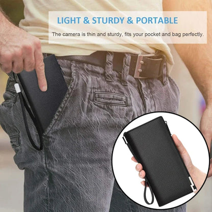 Portable WIFI Wallet Camera PU Wallet Camera