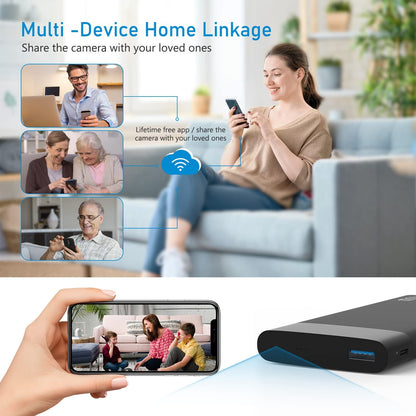 Mobile Power Camera Portable Nanny Camera