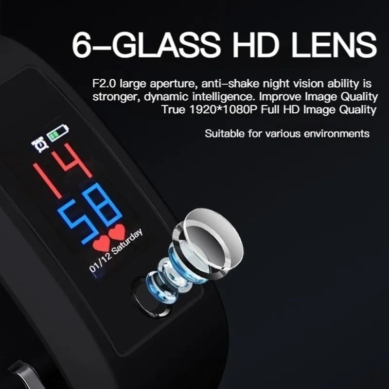 1080P HD Mini Camera Bracelet Body Cam Video Photo Audio