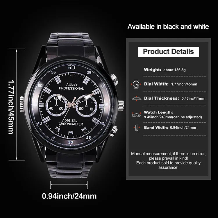 Matel Spy Watch Camera 1080P HD Mini Camera Portable Watch