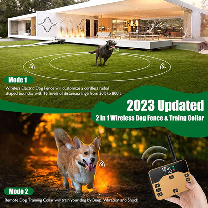 Invisible Dog Fence Wireless Boundary Containment System