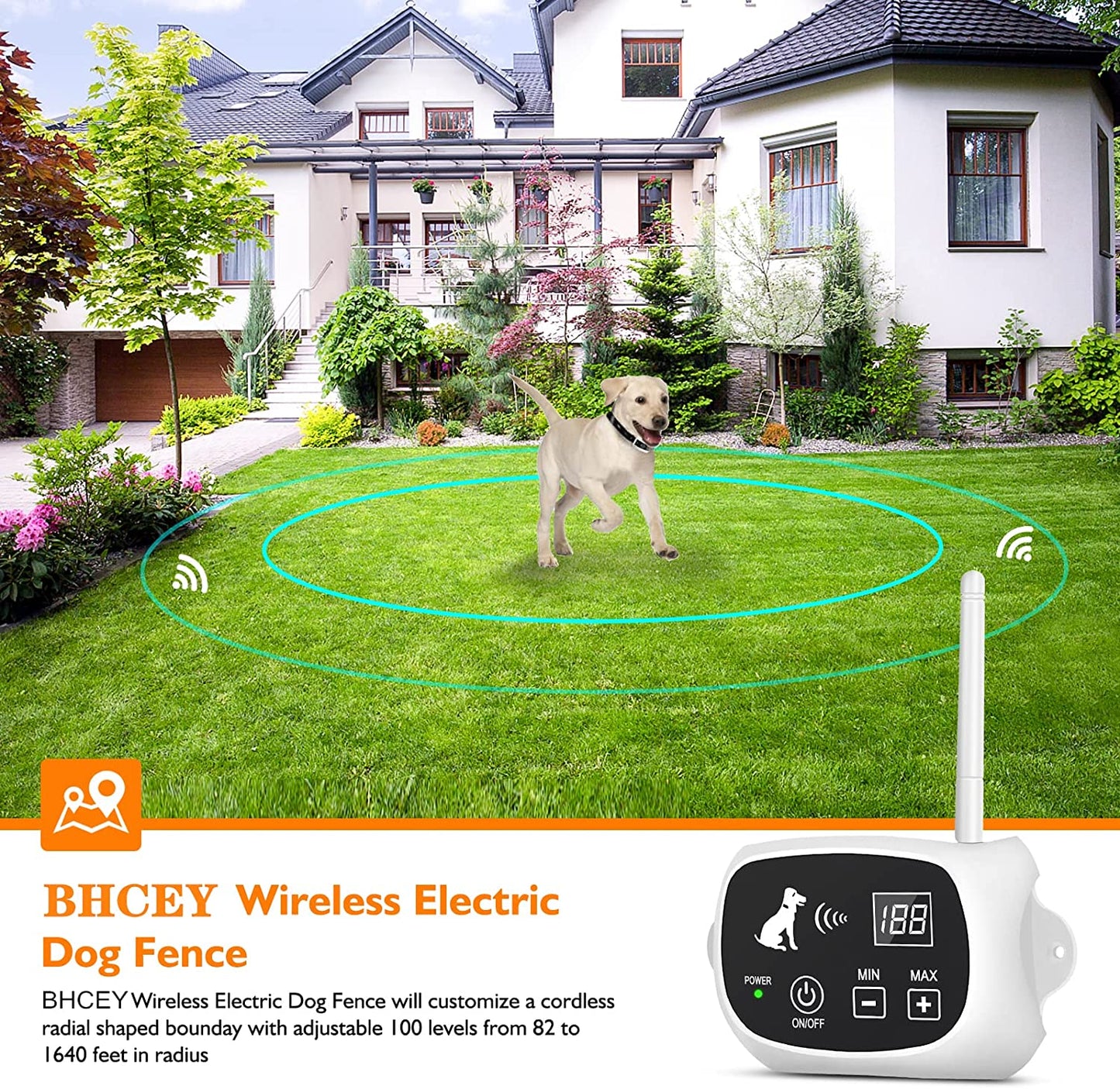 Wireless Dog Fence Wireless Dog Boundary Containment System