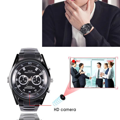 Matel Spy Watch Camera 1080P HD Mini Camera Portable Watch